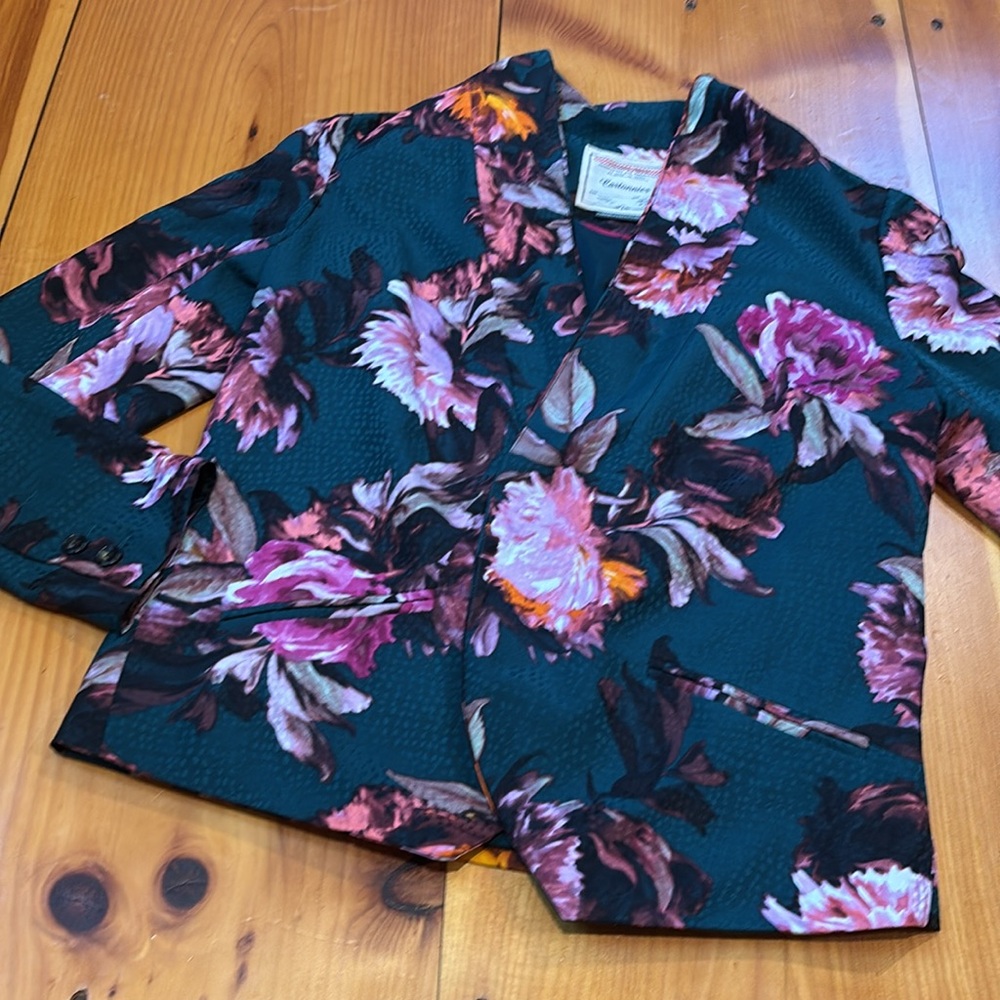 CARTONNIER 6 Floral Printed Open Blazer Jacket - Picture 3 of 9